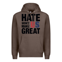 Coffee hate won't make us great black Premium Hoodie - artisFamous