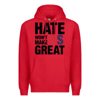 Red hate won't make us great black Premium Hoodie - artisFamous
