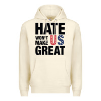 Sandshell hate won't make us great black Premium Hoodie - artisFamous