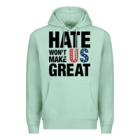 Seafoam hate won't make us great black Premium Hoodie - artisFamous