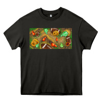 Western Sunflower And American Football License  Plate Heavy Core Tee | Teevron