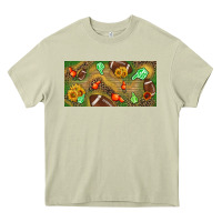Mossy western sunflower and american football license  plate Heavy Core Tee - BundleAndBundleShop
