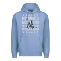Colony Blue My Rights Don't End Where Your Feelings Begin Premium Hoodie - artisFamous
