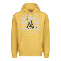 Antique Gold My Rights Don't End Where Your Feelings Begin Premium Hoodie - artisFamous