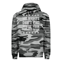 Slate Camo My Rights Don't End Where Your Feelings Begin Premium Hoodie - artisFamous