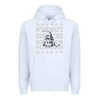 White My Rights Don't End Where Your Feelings Begin Premium Hoodie - artisFamous
