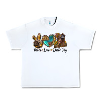 White peace love duroc pig Urban Heavy Tee - LillyAllenDesigns