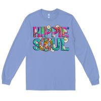 Colony Blue hippie soul with tie dye and flowers Long Sleeve Tee - Artiststas