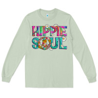 Matcha hippie soul with tie dye and flowers Long Sleeve Tee - Artiststas
