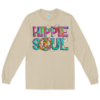 Mushroom hippie soul with tie dye and flowers Long Sleeve Tee - Artiststas