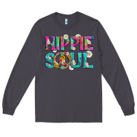 Smoke hippie soul with tie dye and flowers Long Sleeve Tee - Artiststas