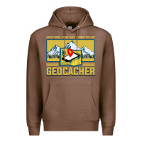 Chestnut Geocaching, geocaching travel bug, geocache, Premium Hoodie - artisFamous