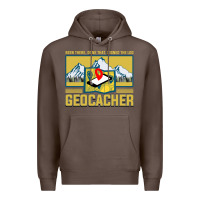Coffee Geocaching, geocaching travel bug, geocache, Premium Hoodie - artisFamous