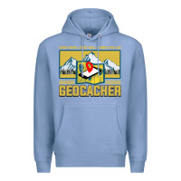 Colony Blue Geocaching, geocaching travel bug, geocache, Premium Hoodie - artisFamous