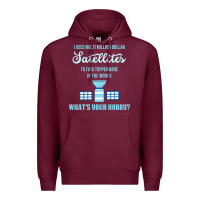 Burgundy Geocaching, funny geocacher, travel, Premium Hoodie - artisFamous