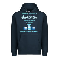 Navy Geocaching, funny geocacher, travel, Premium Hoodie - artisFamous