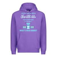Purple Geocaching, funny geocacher, travel, Premium Hoodie - artisFamous