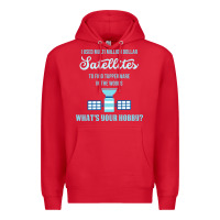 Red Geocaching, funny geocacher, travel, Premium Hoodie - artisFamous