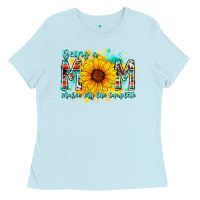 Baby Blue being a mom makes my life complete Ladies Tee - RacoonDesign