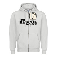 Dove Grey The Rescue Collective Zipper Hoodie - Bettercallsaul