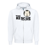 White The Rescue Collective Zipper Hoodie - Bettercallsaul