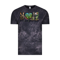 Cloud Black Peace Love Giant Panda Vintage Tee - LillyAllenDesigns
