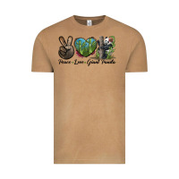 Vintage Camel Peace Love Giant Panda Vintage Tee - LillyAllenDesigns