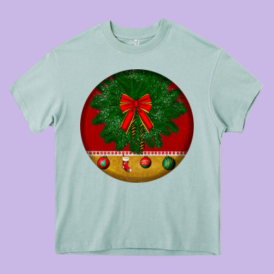 Christmas Heavy Core Tee Designed By Bundleandbundleshop