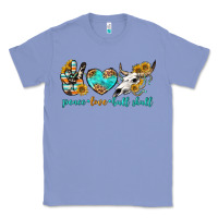 Peace Love Bull Skull Bbs Classic Tee | Teevron
