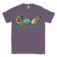 Lavender peace love bull skull bbs Classic Tee - BundleAndBundleShop