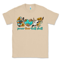 Mushroom peace love bull skull bbs Classic Tee - BundleAndBundleShop