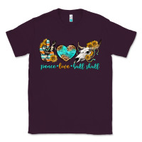 Plum peace love bull skull bbs Classic Tee - BundleAndBundleShop