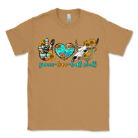 Toasted Coconut peace love bull skull bbs Classic Tee - BundleAndBundleShop