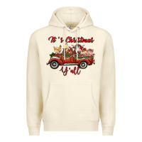 Sandshell it's christmas y'all truck with farm animals Premium Hoodie - RanaPortraitStore