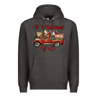 Smoke it's christmas y'all truck with farm animals Premium Hoodie - RanaPortraitStore