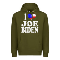 Army Green i love joe biden Premium Hoodie - artisFamous