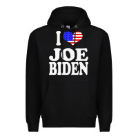 Black i love joe biden Premium Hoodie - artisFamous