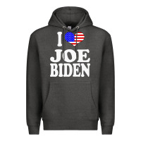 Charcoal Heather i love joe biden Premium Hoodie - artisFamous