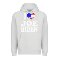 Dove Grey i love joe biden Premium Hoodie - artisFamous