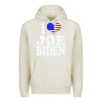 Oatmeal Heather i love joe biden Premium Hoodie - artisFamous