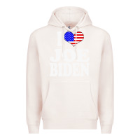 Pale Pink i love joe biden Premium Hoodie - artisFamous