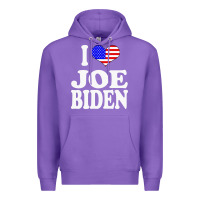 Purple i love joe biden Premium Hoodie - artisFamous