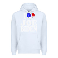 White i love joe biden Premium Hoodie - artisFamous