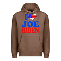 Chestnut i love joe biden Premium Hoodie - artisFamous