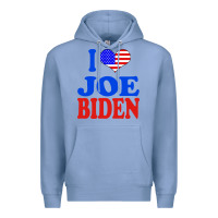 Colony Blue i love joe biden Premium Hoodie - artisFamous