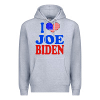 Heather Grey i love joe biden Premium Hoodie - artisFamous
