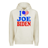 Oatmeal Heather i love joe biden Premium Hoodie - artisFamous