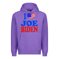 Purple i love joe biden Premium Hoodie - artisFamous