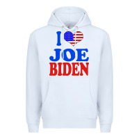 White i love joe biden Premium Hoodie - artisFamous