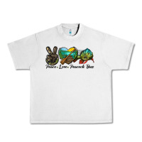 Lunar Rock Peace Love Peacock Bass Urban Heavy Tee - LillyAllenDesigns